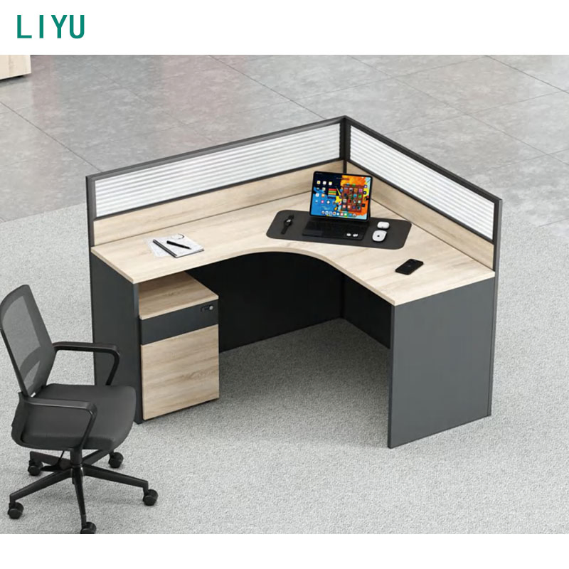 Liyu Wholesale Price Modular Office Furniture Workstation Modern 2/4/6/8 Person Seater Work Station for Staff