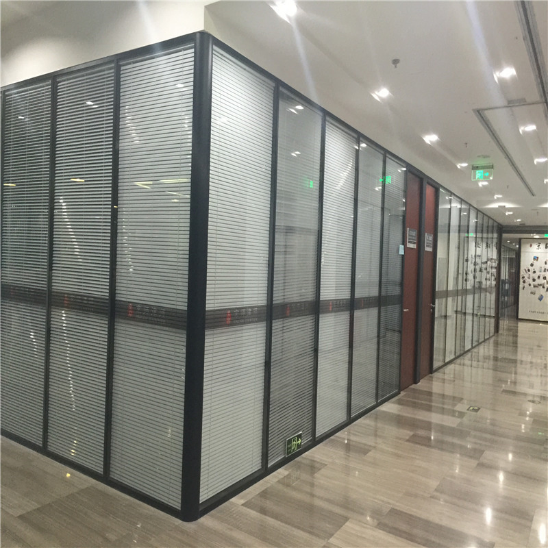 Soundproof Double Glazing Glass High Partition Office Privacy Screen