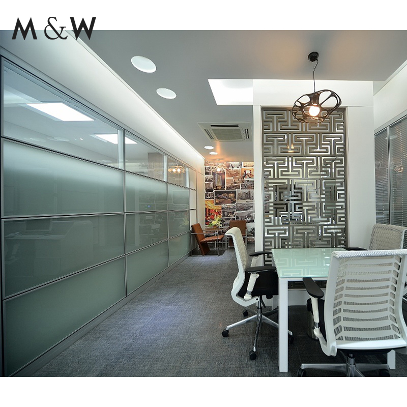 M&W Factory Wall System Clear Glass Aluminum Soundproof Office Partition