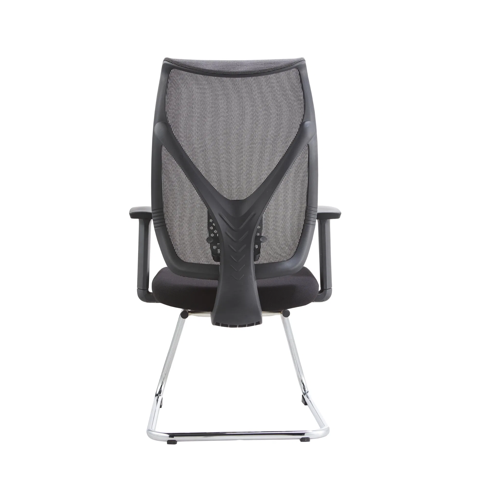 Best Selling Office Chair with No Without Wheel Mesh Fabric Sled Stationary for Meeting Reception Visitor Guest Events Waiting