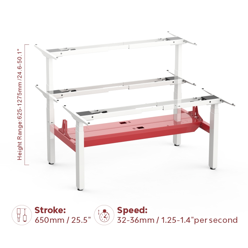 OEM Back to Back Electric Height Adjustable Desk Frame Manufacturer