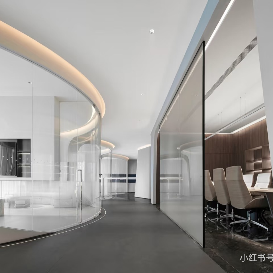 Office Demountable Solid Wall Partition System Reusable Wooden Partition