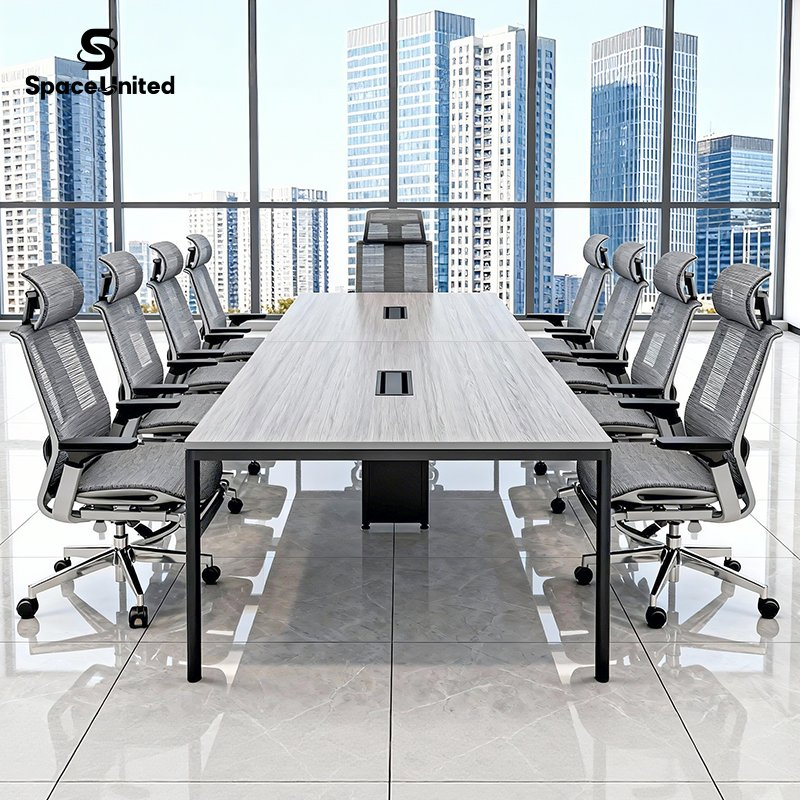 Spaceunited Factory Direct Mesh Task Chair Conference Room Swivel Office Chair Lumbar Support Base Ergonomic Chair