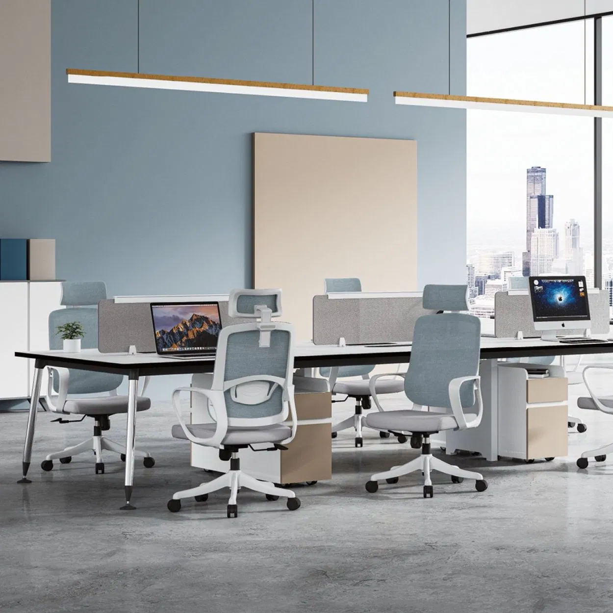 Wholesale Furniture Executive Computer Ergonomic Workstations Luxury Office Layer Furniture