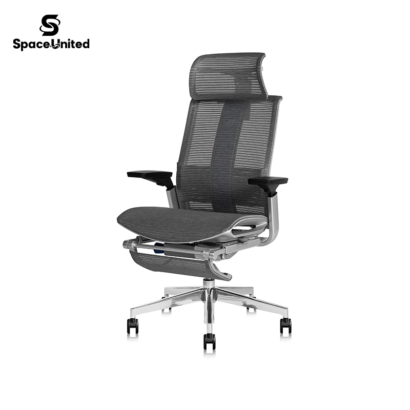 Spaceunited Factory Direct Mesh Task Chair Conference Room Swivel Office Chair Lumbar Support Base Ergonomic Chair