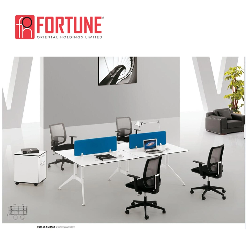 Partition Workstation Melamine Desk Office Workstations Modular (FOH-SM3432-T)