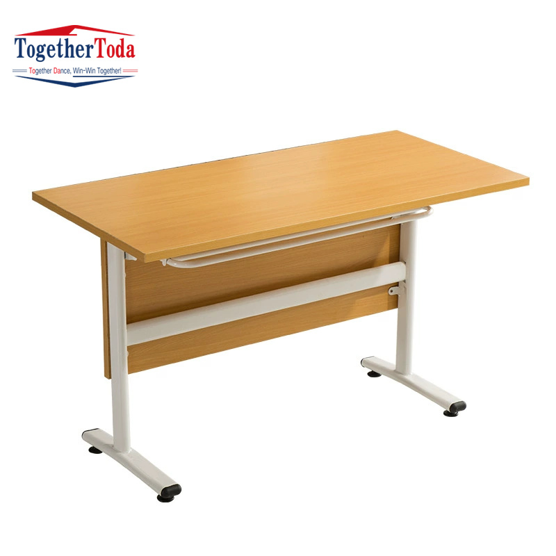 Customized Office Furniture Training Room Mobile Foldable Conference Double Training Table with Caster