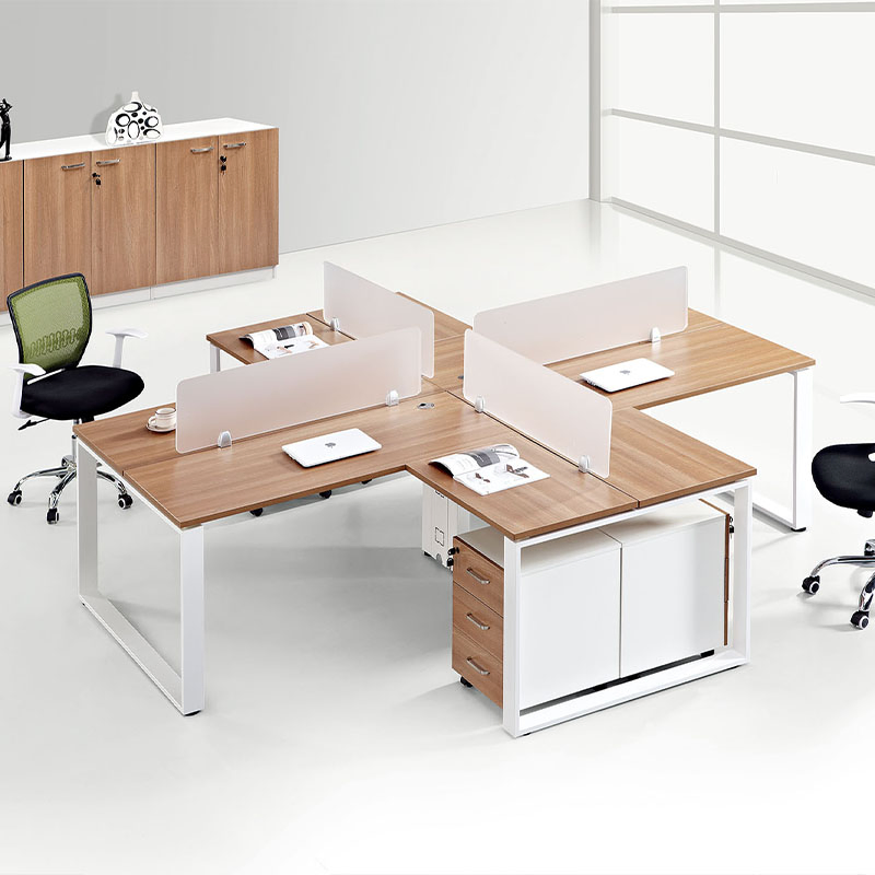 Modular Office Furniture Iron Frame Modern MDF Office Workstation