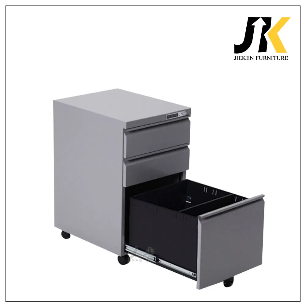 Two Equal Sized Drawers Metal File Storage Mobile Steel Pedestal