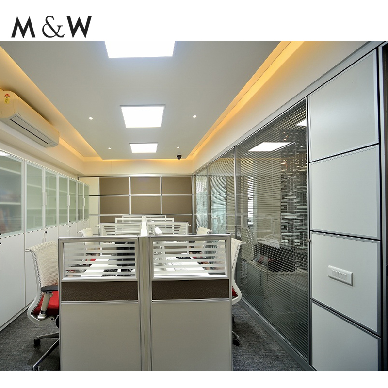 M&W Factory Wall System Clear Glass Aluminum Soundproof Office Partition