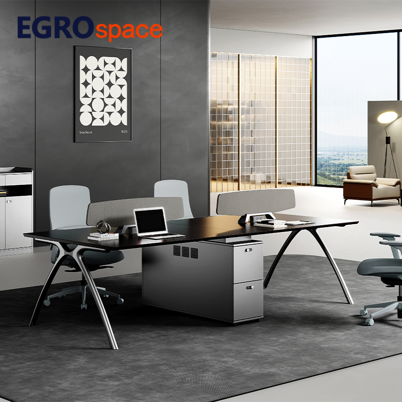 Egrospace Projects Table Office Desk 4 Person Cluster Furniture Modular Workstation