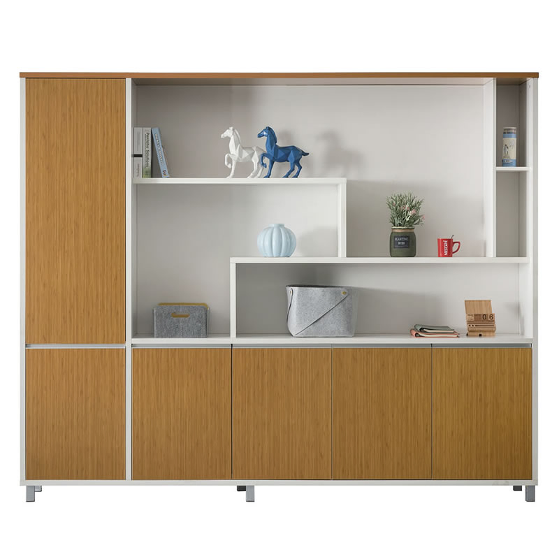 Modern Office Furniture Filing Cabinet with Glass Doors (H30-0634)