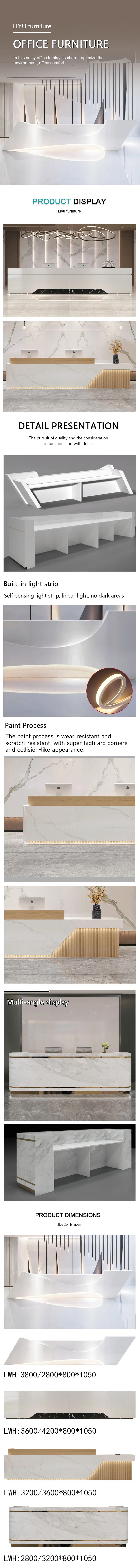 Detailed View of Reception Desk