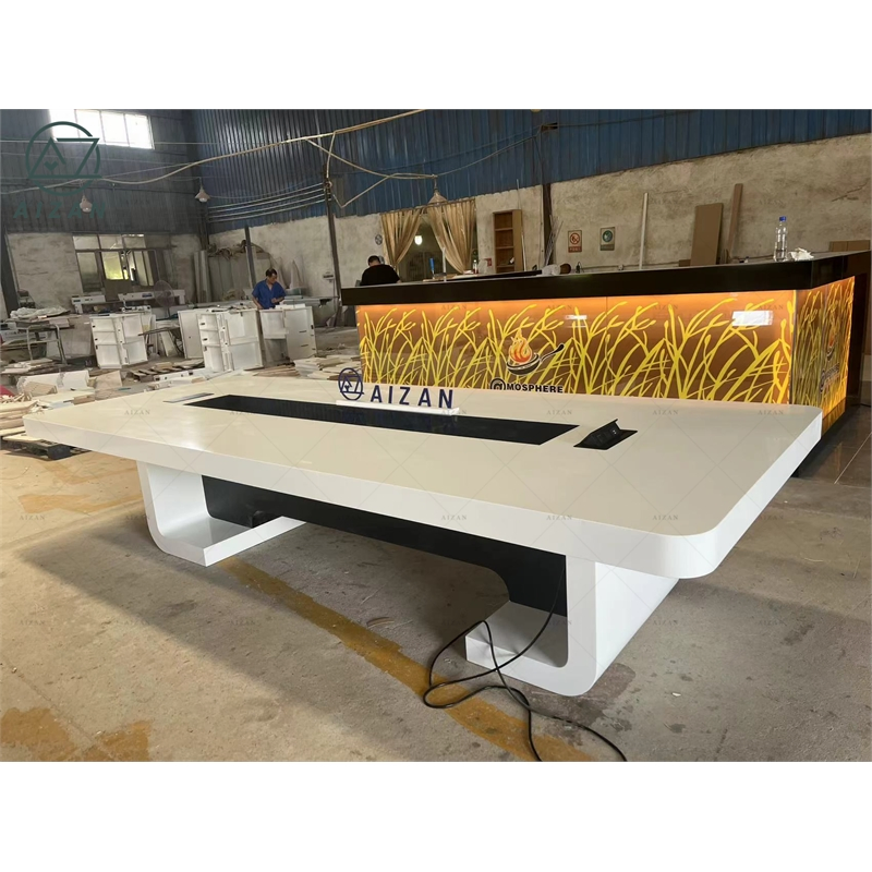 Simple Modern Office Desk Large Long Conference Table Chair Customized for Training Reception Meeting Room Furniture