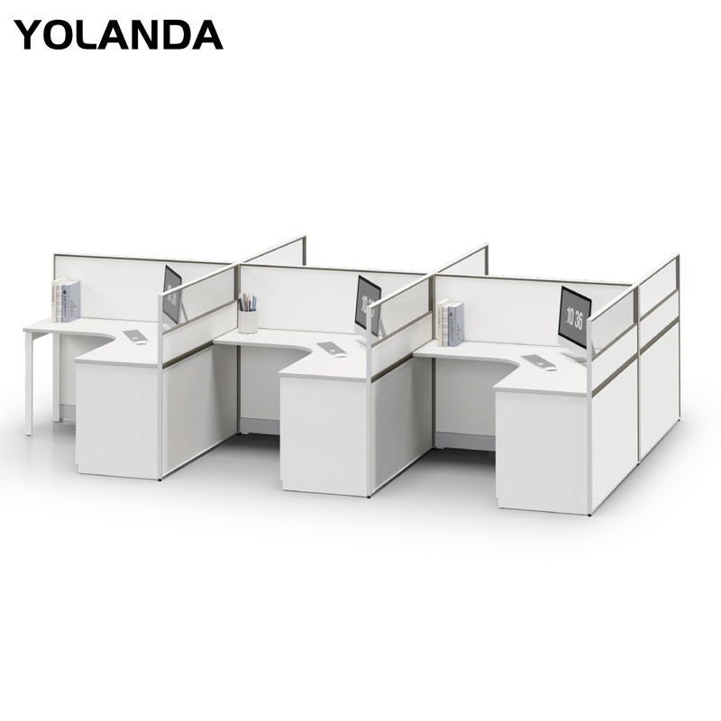 Yolanda Furniture Economical Custom Design Desk Excellent Quality Modern Office Table and Chair Combination Partition
