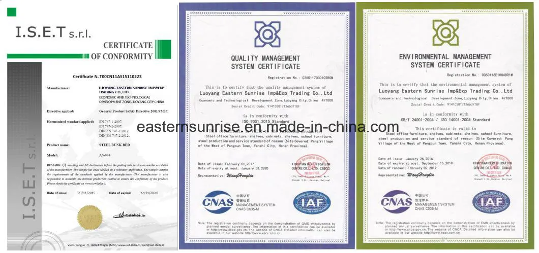 Certificates