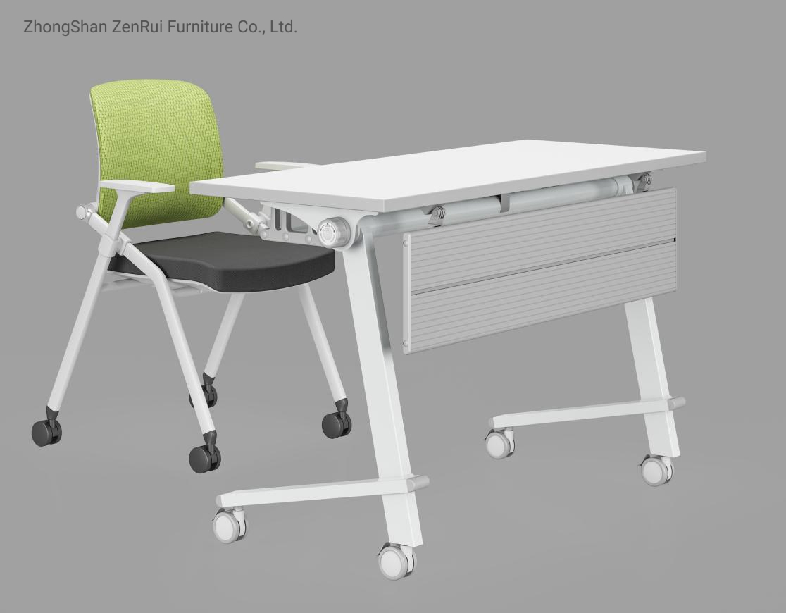 Hot Sale Office Room Simple Design Mobile Metal Folding Training Table