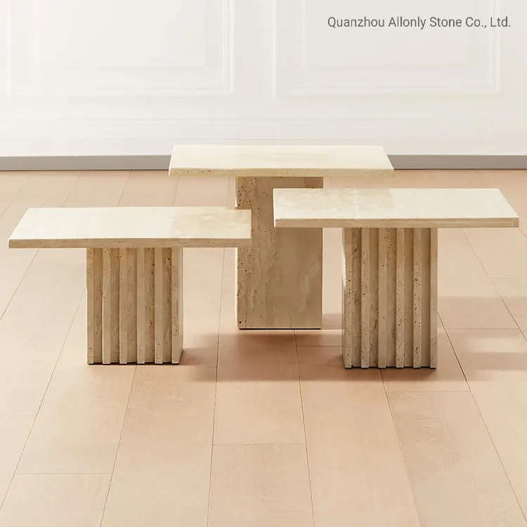 Travertine Coffee Table Design 1