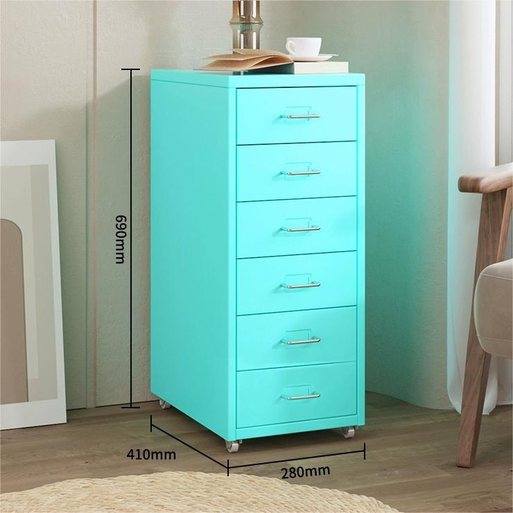 Steel Rolling Lockable Mobile Pedestal with 3 Drawers for Under Desk Office Use