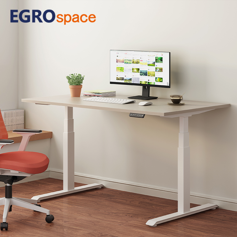 Egrospace Height Adjustable Standing Sit Stand Dual Motor Furniture Electric Automatic Table Ergonomics Office Desk