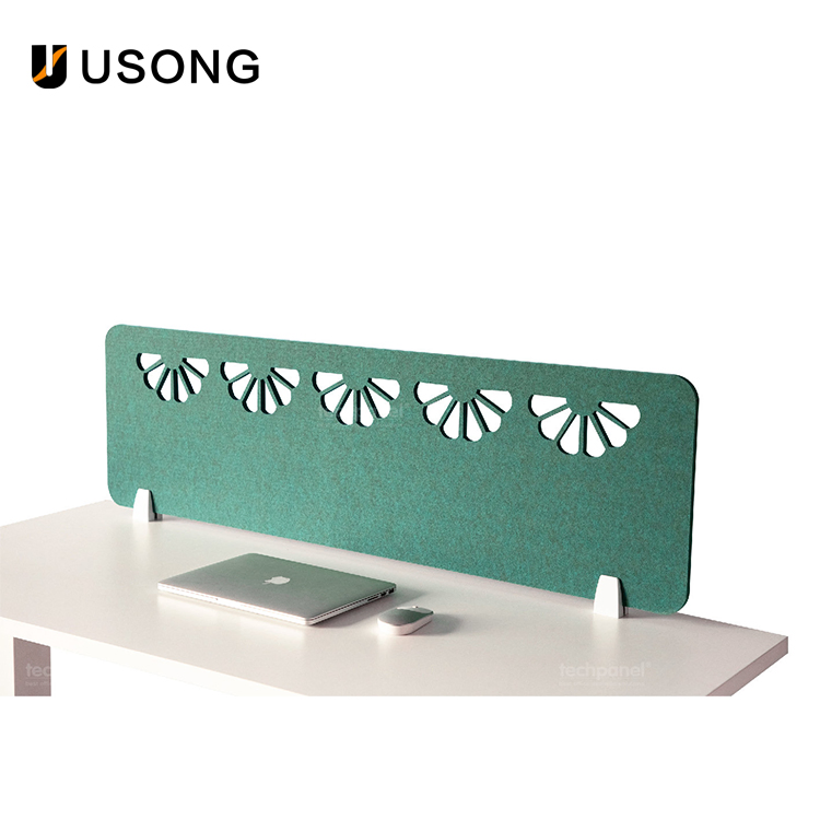 Lift Table Baffle Soundproof Baffle Screen 100% Polyester Fiber Office Partition