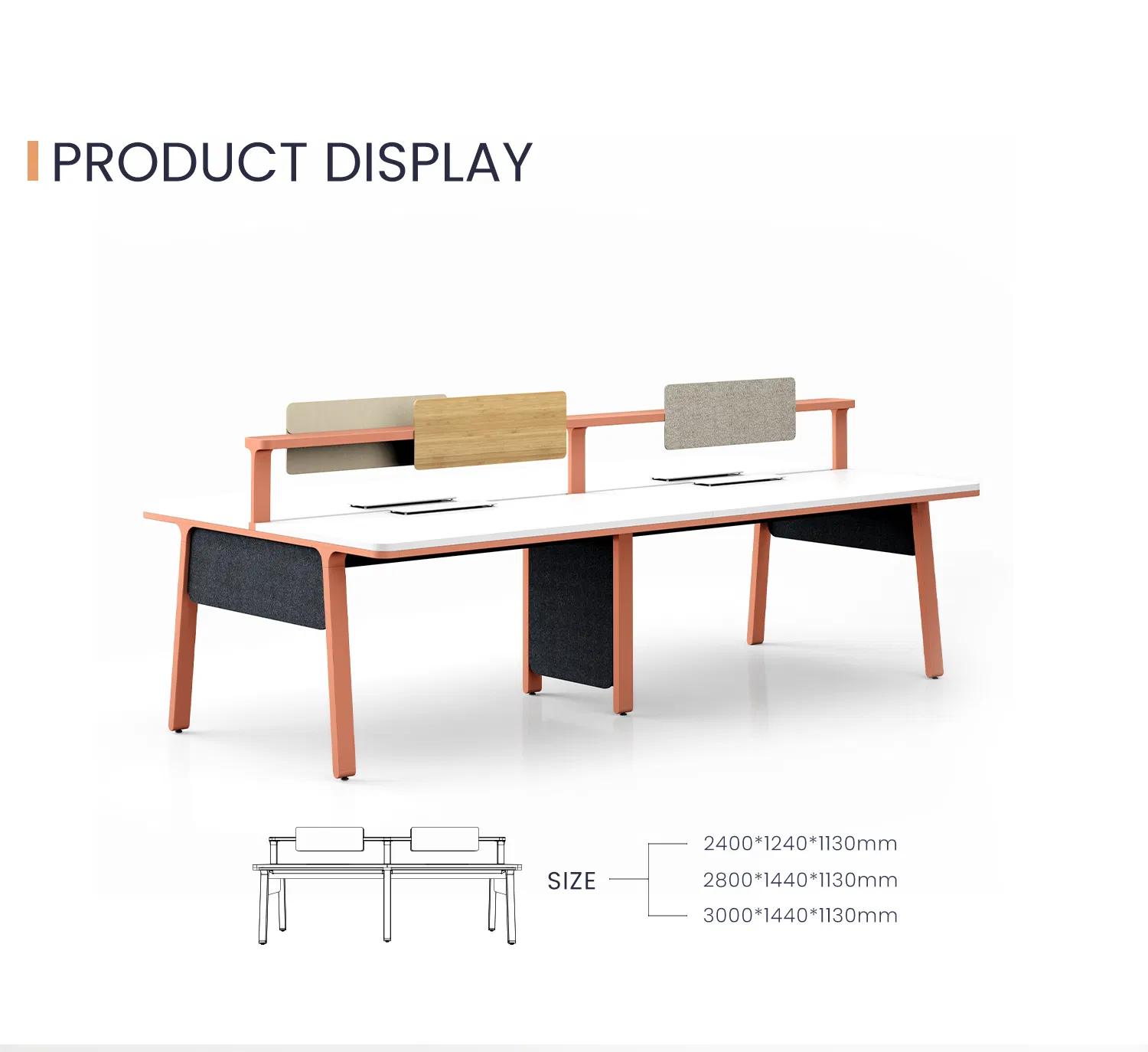 4 Seater Commercial Table