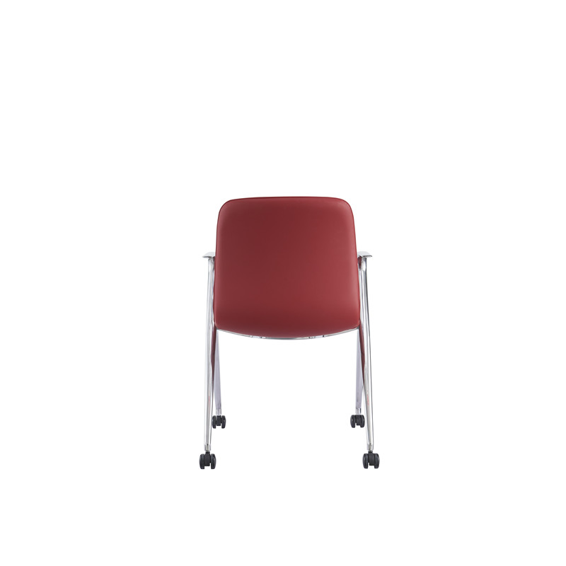 Wooden Ergonomic Wholesale Training Meeting Computer Task Staff Study Dining Hotel Home Office Chair with PU Leather Upholstery