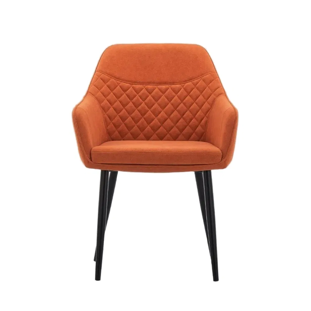 Fabric Metal Legs Guest Waiting Reception Room Chair Fabric Dining Chair