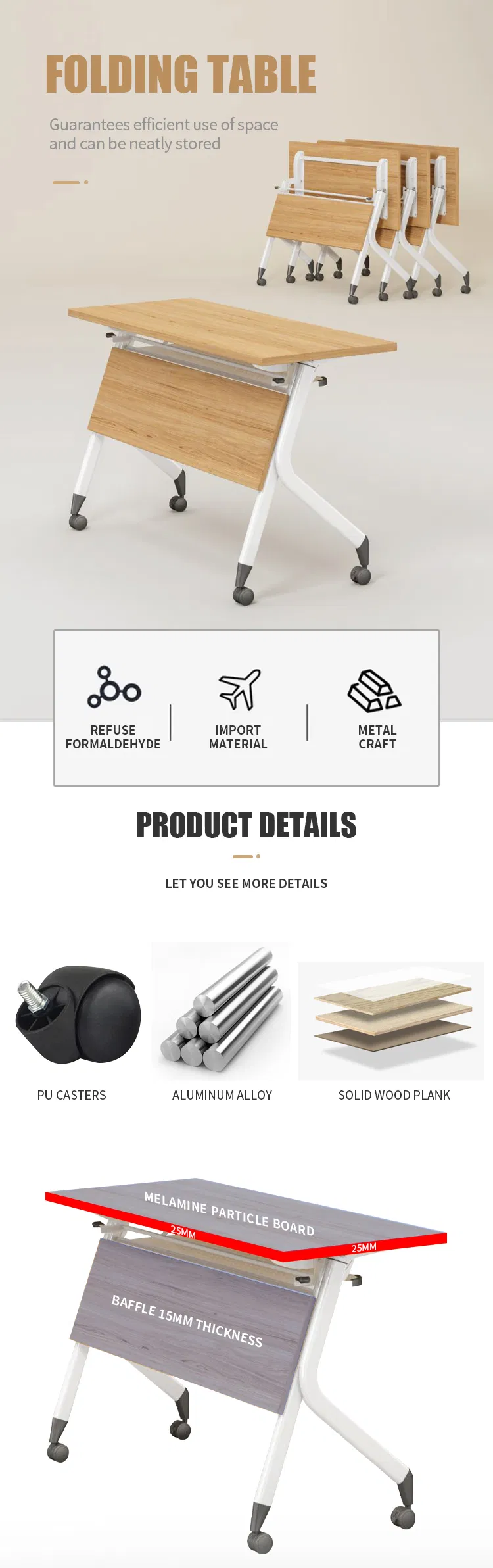 Folding Training Table