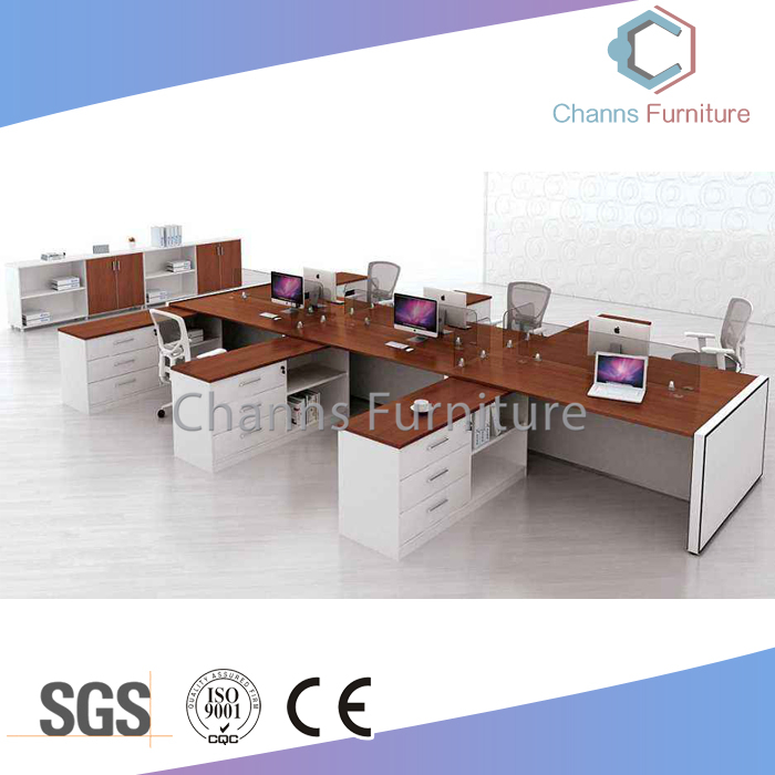 Project Design Modern Modular Wooden 8 Person Computer Workstation (CAS-W31454)