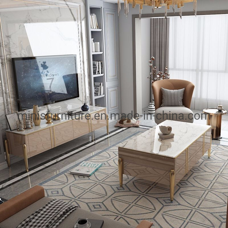 Modern Elegant Home/Hotel Living Room Tea Table Furniture Lounge Marble Coffee Table