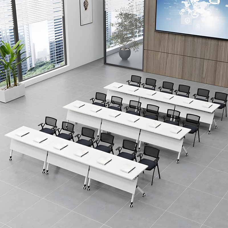 Customize School Conference Room Meeting Table Folding Training Table on Wheels