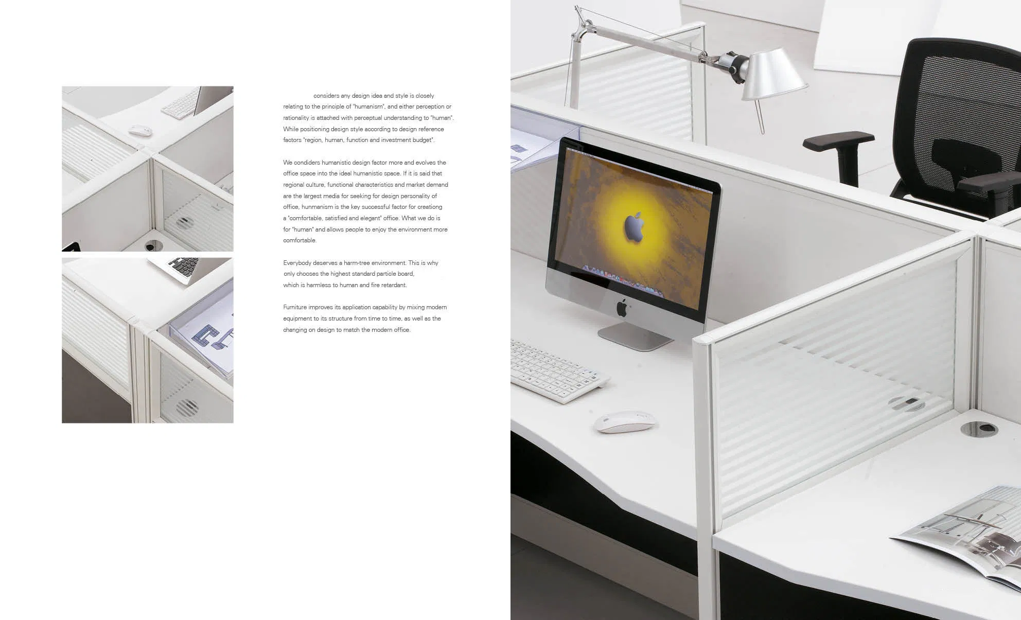 Workspace Office Desk Cubiculos Oficina Table Furniture Modular 4 Person Call Center Cubicles Office Workstation