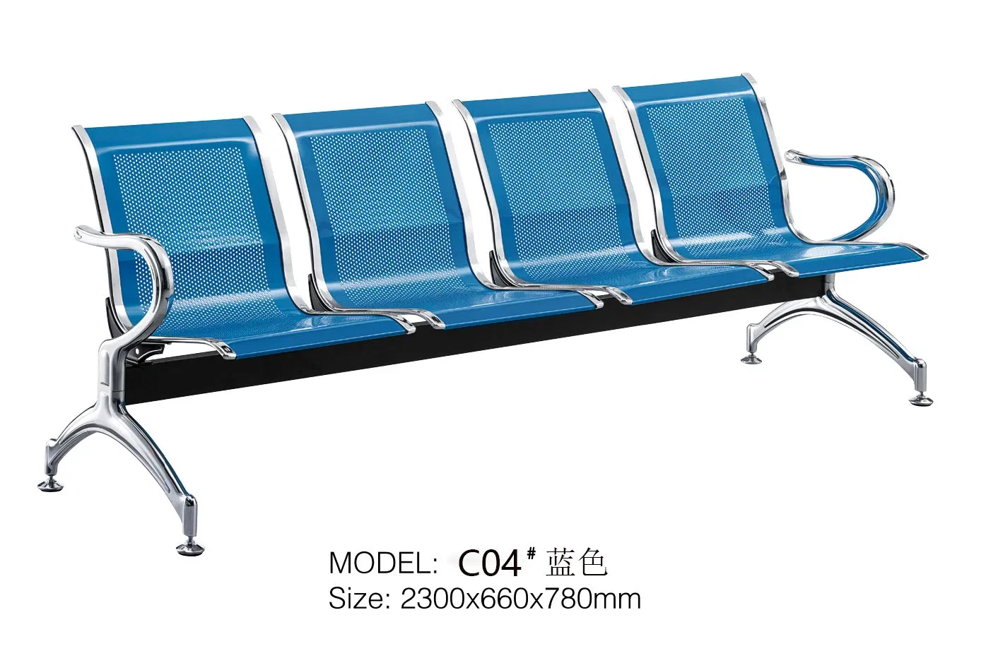 Leather Padded Waiting Room Guest Chair Bench