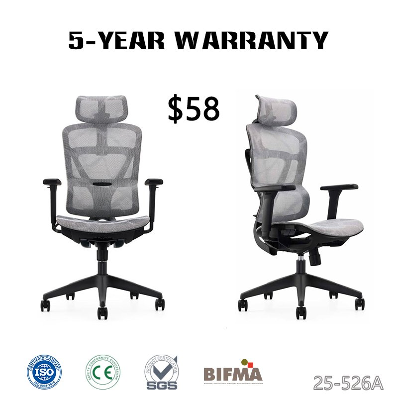 Foshan Classic Hot Sell Desk Task Computer Meeting Workstation Staff Director Swivel Ergonomic Office Mesh Chair for Government Project Sillas De Oficina