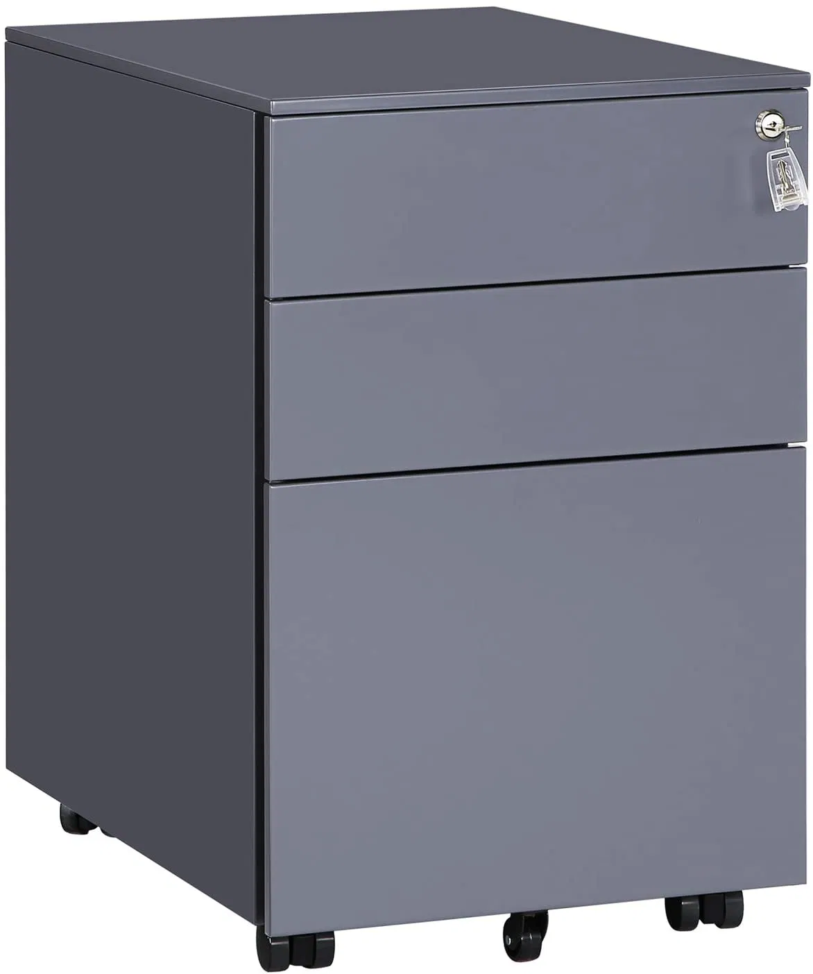 High Quality Office Equipment Storage Metal 3 Drawer Mobile Pedestal