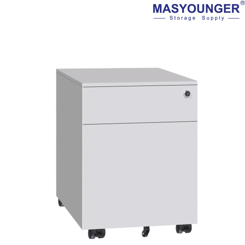 Masyounger My-MP-04 Powder Coated Under Desk Mobile Pedestal for Office Workstation Storage