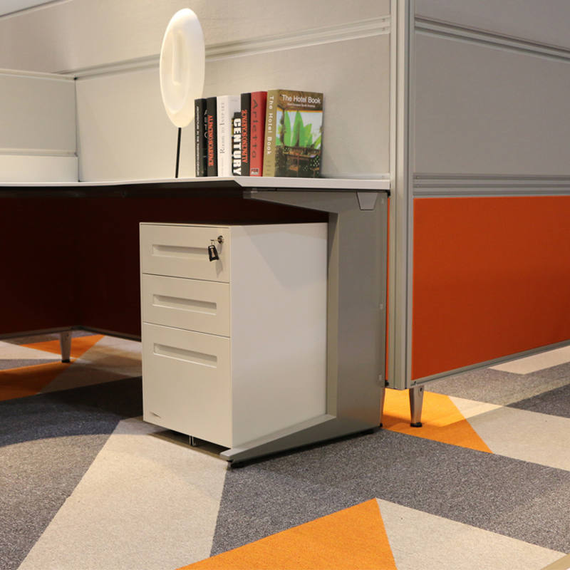Wholesale Metal Office Storage White Filing Cabinet 3 Drawer Mobile Pedestal