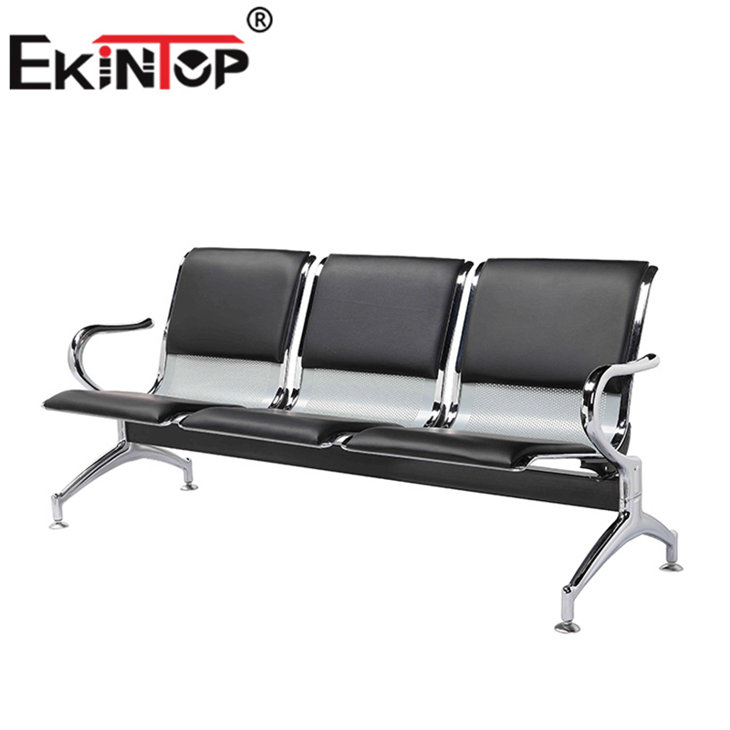 Ekintop Modern Office Guest Reception Chairs Barber Leather Waiting Chairs