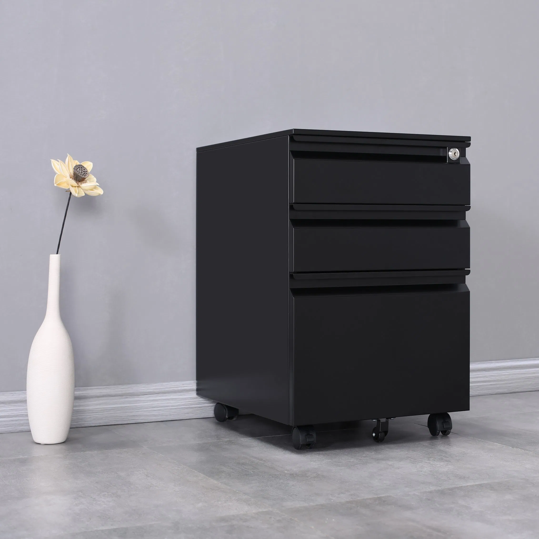 China Manufacturer Popular Modern Style Steel Moving Cabinet Mobile Pedestal
