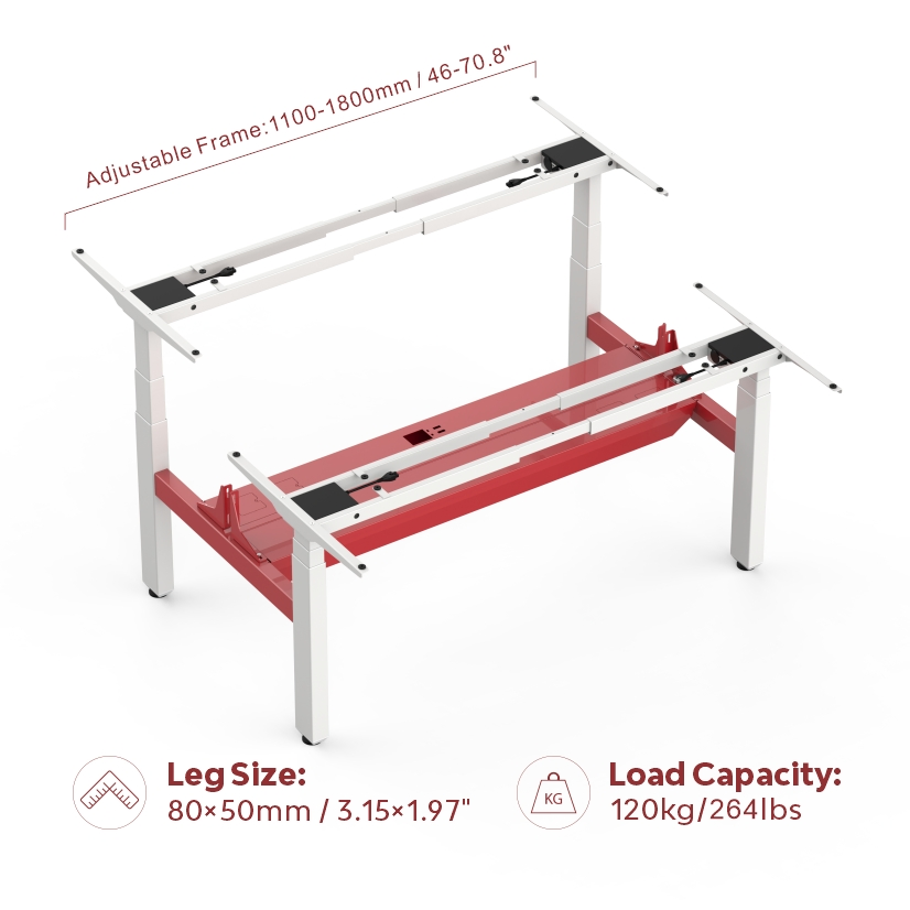 OEM Back to Back Electric Height Adjustable Desk Frame Manufacturer