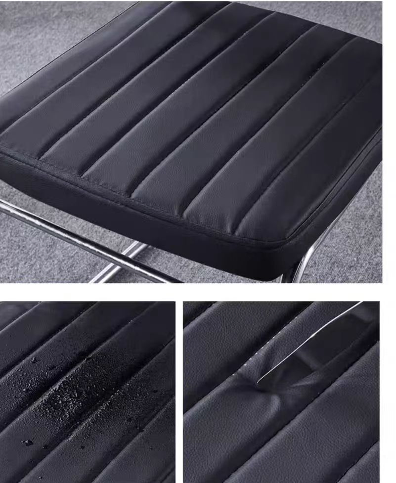 Modern Brown Hotel Reception Office Chairs Leather Guest Waiting Room Seats by Manufacturers