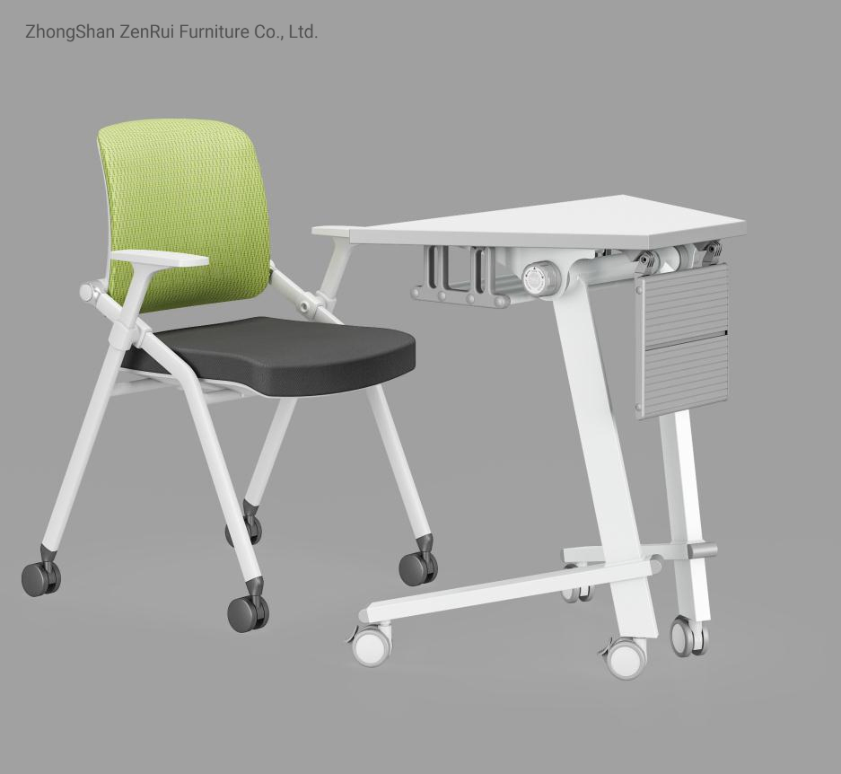 Hot Sale Office Room Simple Design Mobile Metal Folding Training Table