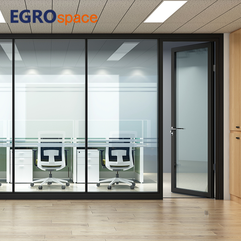 Egrospace Partition Glass Office Walls Aluminum Wall Furniture Modular Glass Office Partition