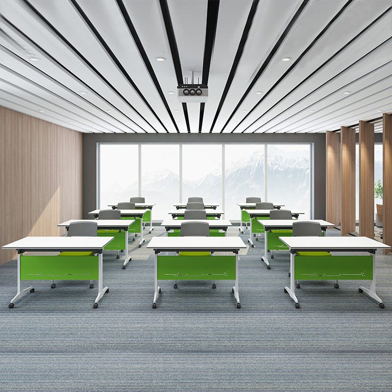 Cheap Collapsible Folding Conference Room Training Desk Portable Adjustable Table and Chairs