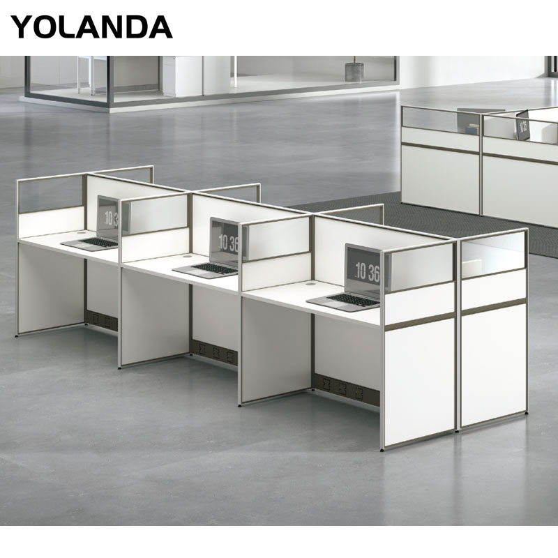 Yolanda Furniture Economical Custom Design Desk Excellent Quality Modern Office Table and Chair Combination Partition