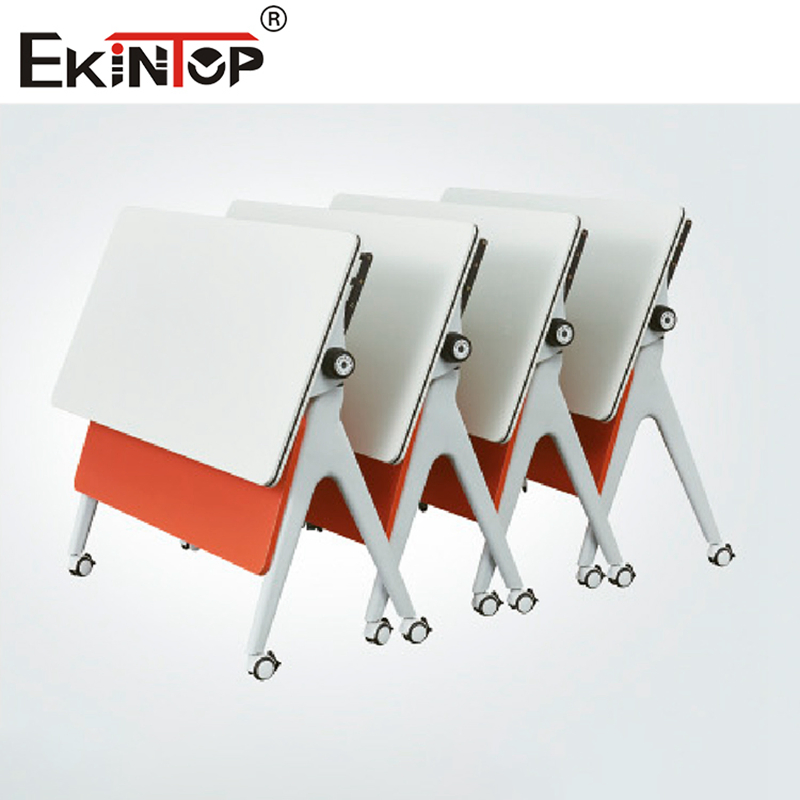 Ekintop Sliding Movable Adjustable Foldable Training Computer Desk Training Room Tables