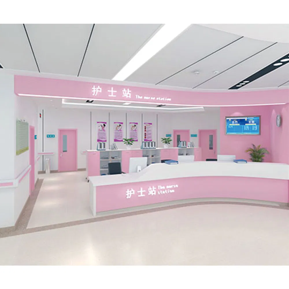Functional Reception Desk for Medical Offices and Nurse Stations