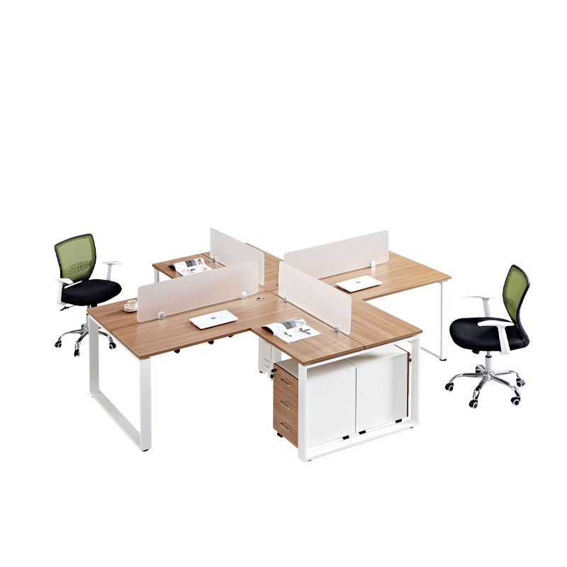 Modular Office Furniture Iron Frame Modern MDF Office Workstation