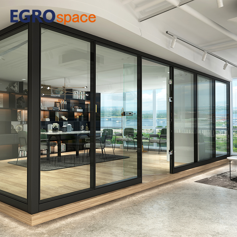 Egrospace Partition Glass Office Walls Aluminum Wall Furniture Modular Glass Office Partition